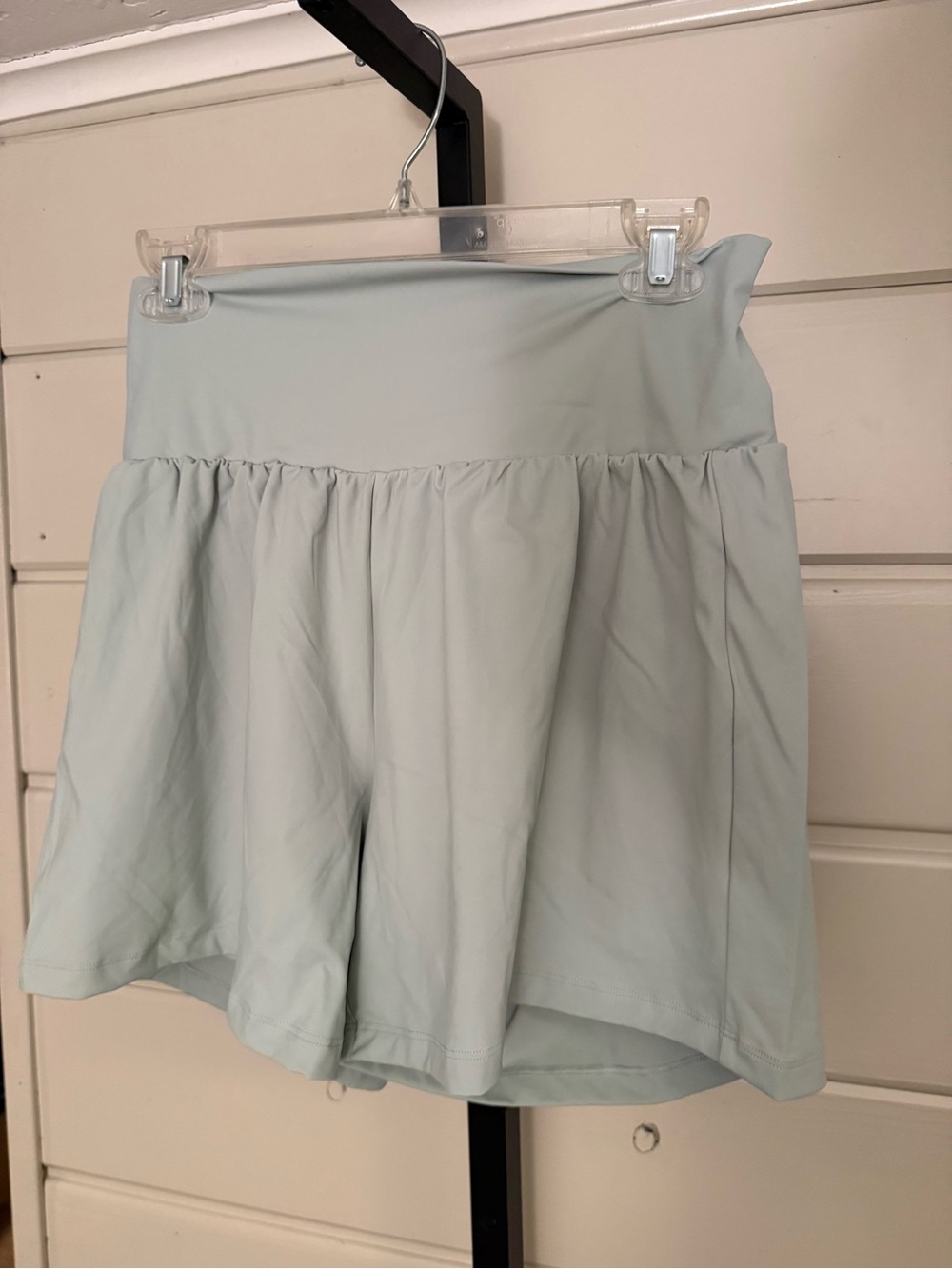 HALARA Mint Green High-Waist Active double lined shorts